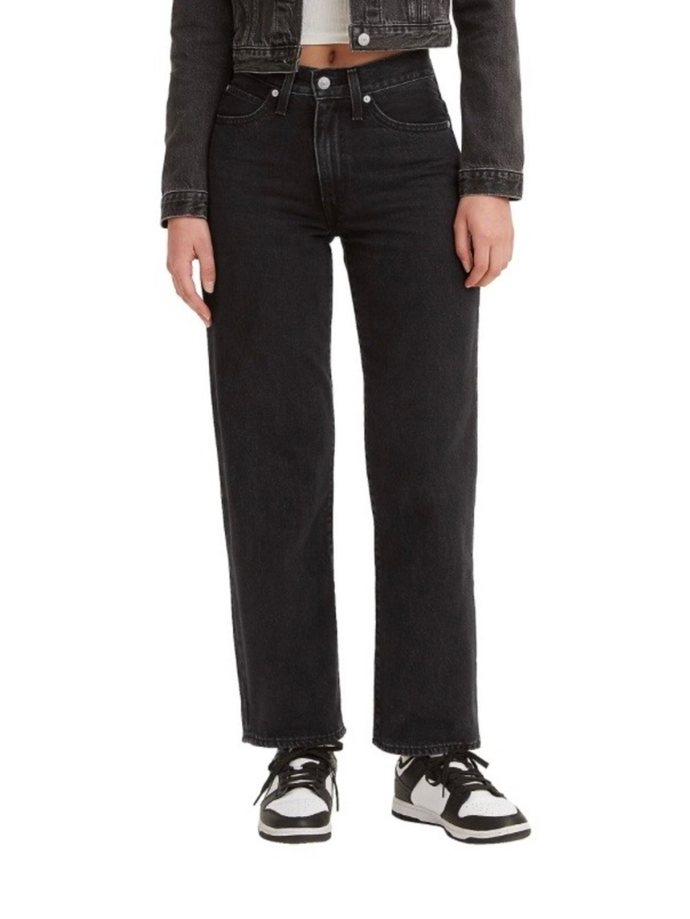Levi's Black Straight Leg Jeans